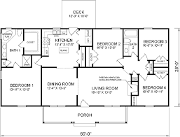This 3/2 ranch house plan features an open concept layout and split bedroom plan. Ranch Style House Plan 45467 With 4 Bed 2 Bath 4 Bedroom House Plans Floor Plans Ranch Four Bedroom House Plans