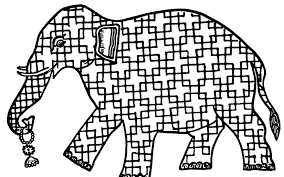 Show your kids a fun way to learn the abcs with alphabet printables they can color. Art Therapy Coloring Page India Elephant 1