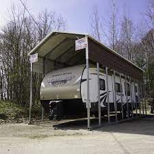 12x31x12 Vertical Roof Rv Metal Carport With 1 Extra Panel On Each Side Steel Rv Carport Metal Rv Kits Metal Rv Covers Carport Rv Carports Portable Carport