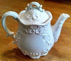 Vintage Rare White Milk Glass Teapot Coffee Pot With Embossed Motif C 7354 Tea Pots Tea Pots Vintage Glass Teapot