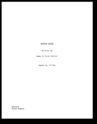 The best selection of script fonts for windows and macintosh. Proper Screenplay Formatting