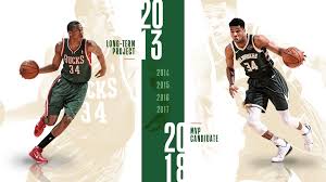 Giannis antetokounmpo signed a 4 year / $100,000,000 contract with the milwaukee bucks, including $100,000,000 guaranteed, and an annual average salary of $25,000,000. From A Little Known Prospect To An Mvp Candidate Giannis Antetokounmpo S Rise To Stardom Nba Com Canada The Official Site Of The Nba