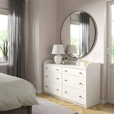 Hauga Kommode Mit 6 Schubladen Weiss 138x84 Cm Ikea Deutschland Anrichte Weiss Ikea Schubladen