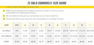 Z2 Gold Zoomers Short Blade Swim Fins Swimshop2u Com