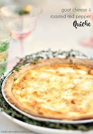 Easy Goat Cheese Roasted Red Pepper Quiche Recipe Recipe Quiche Recipes Stuffed Peppers Recipes