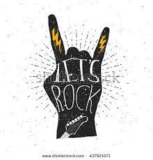 let s rock typography quote rocker gesture with lettering lights guitar grunge effect on background vector quotes free wallpaper backgrounds coloriage de noel gratuit