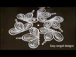 Simple Rangoli Design Round Easky Kolam Design With 5x3 Dots Padi Muggulu Youtube Simple Rangoli Easy Rangoli Designs Rangoli Designs