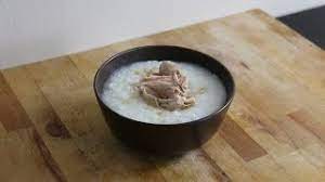 3)once done, add sesame oil and mix everything together. Indonesian Cooking How To Make Bubur Ayam Youtube