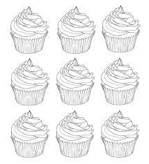 From simple and easy st. Cupcakes Warhol Cupcakes Adult Coloring Pages