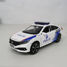 Polis diraja malaysia, pdrm;) is a part of the security forces structure in malaysia. Honda Civic Fc Pdrm Mpv Polis Car Mp Polis Malaysia Kereta Polis With Beacon Lights And Siren Sound Die Cast Car Model Lazada