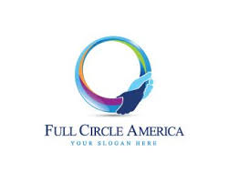 Full Circle America Logo Design This Logo Is Perfect For Any Industry Of Services Aging And Caring For Elders Health Lingkaran