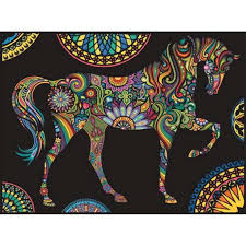 Cheval Mandala 12 Feutres Inclus 47 X 35 Cm A Colorier Colorvelvet Achat Vente Feutres Cheval Mandala 12 Feutres Cdiscount