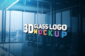 3d Glass Logo Mockup Free Design Resources In 2020 Logo Mockup Logo Mockups Psd Free Logo Mockup
