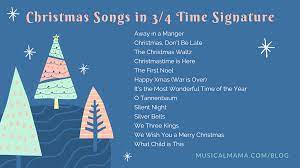 We did not find results for: A List Of Christmas Songs Set In 3 4 Time Signature Musical Mama
