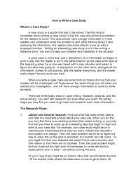 Pdf) How To Write A Case Study What Is A Case Study | Rae S Pratiwi -  Academia.edu