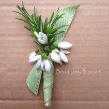 Your snowdrop wedding stock images are ready. Snowdrop Snowdrops Buttonhole Boutonniere Wedding And Event Florist Yorkshire Dales Bolton Abbey Skipton Ilkley Addin Winter Bouquet Boutonniere Ilkley