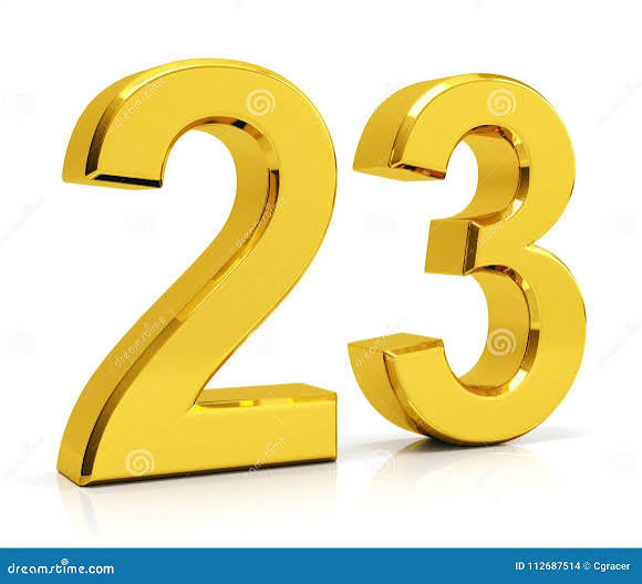 Number 23 stock illustration. Illustration of render - 112687514