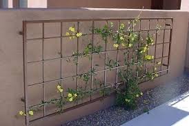 An Outdoor Metal Trellis Similar To This Mounted On Your Brick Metal Trellis Backyard Garden Trellis