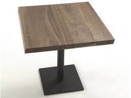 Custom made solid wood table tops, wide plank and live edge slab tables, handcrafted in the usa in select hardwoods and in any size and thickness. Square Solid Wood Table Pebbles By Riva 1920 Design Terry Dwan Square Wood Table Restaurant Tables Restaurant Furniture