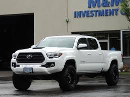 2016 toyota tacoma dc lb 4x4, white, black leather interior, tech pack. 2016 Toyota Tacoma Trd Sport 4x4 Navi Sunroof Loaded Lifted
