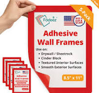 Letter-Size Adhesive Frames