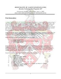 DESCENDANTS OF SAMUEL KNOWLES (b 1801 ...