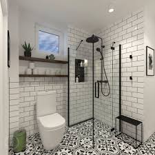 Use rough materials and leave the pipes visible. Industrial Bathroom