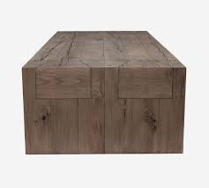Phoenix home parla rectangular wood coffee table with glass top and bottom shelf coffee black. Raymond 60 Reclaimed Wood Coffee Table Pottery Barn