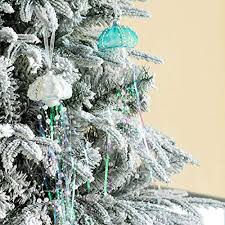 Toprex new event party supplies outdoor decorative hanging led acrylic jellyfish light lamp. Ki Store Glass Christmas Ornaments Jellyfish Seashell Christmas Decorative Hanging Decor White And Teal Blue For Xmas Tree Window Pricepulse