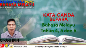 You can do the exercises online or download the worksheet as pdf. Tatabahasa Bahasa Melayu Tahun 4 5 6 Kata Ganda Separa Youtube
