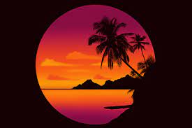 It is opposite to the sunrise let's draw the landscape. Easy Drawing Tutorial For Procreate Drawing A Tropical Sunset