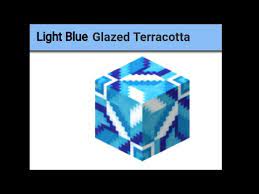 Lapis lazuli after that you will have to find lapis lazuli gemstone. Minecraft How To Make Light Blue Glazed Terracotta In Minecraft Youtube