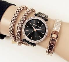 Black And Rose Gold Watch Womens Pin By Daily Shopping Trend On Luxury Watches Watches Women Michael Kors Womens Watches Michael Kors Darci