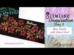 Maybe you would like to learn more about one of these? Tutorial Mica Powder With Stencil Card Youtube