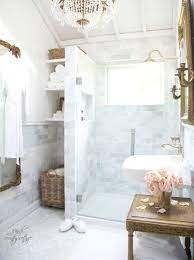 30 lovely cottage style bathroom ideas to bring gracious style to your home Great For Extra Storage And An Open Feel In A Small Space Country Bathroom Designs Modern Country Bathrooms French Cottage Bathroom