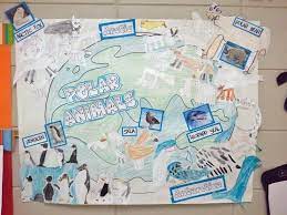 I Like This Idea Of Making A World Map Poster And Putting Arctic And Antarctic Animals In The Right Areas Pin Polar Animals Polar Habitat Antarctic Animals