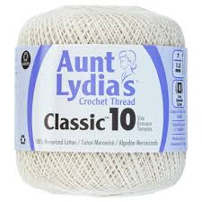 Aunt Lydias Classic Crochet Thread Size 10 Antique White