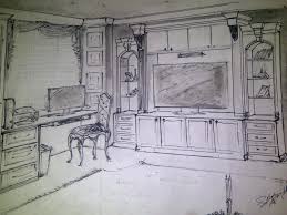 Study Room Sketch Decor Interior Design Design Interior Design