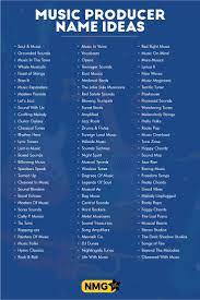 Out for a dry day. Music Producer Name Generator 1000 Music Producer Names