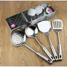 Jika anda tak memiliki kompor, segudang. Alat Dapur Peralatan Masak Satu Set 4 In 1 Alat Rumah Tangga Dapur Centong Sayur Spatula Stainless Shopee Indonesia