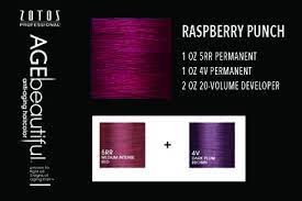 Raspberry Punch 1 Oz 5rr Permanent 1 Oz 4v Permanent 2 Oz 20 Volume Developer This All Eyes On Raspberry Hair Color Hair Inspiration Color Hair Color Formulas