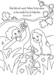 Adam and eve coloring page. Adam And Eve