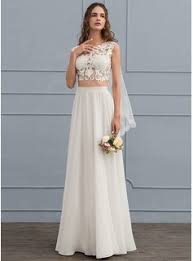 Die modeindustrie setzt das material chiffon sehr vielseitig ein. A Linie Princess Linie U Ausschnitt Bodenlang Chiffon Brautkleid Mit Perlstickerei Pailletten 002119806 Jj S House
