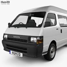 3d model of toyota hiace commuter 1992 toyota hiace toyota toyota van