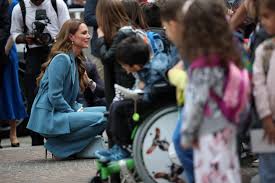 Kate Middleton in visita a Reggio Emilia. La Principessa del Galles si  trova in Italia in occasione dell'espansione internazionale del The Royal  Foundation Centre for Early Childhood. Il viaggio segna la prima