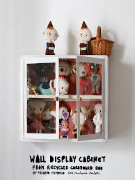 Doll cases, glass boxes, figurine cases and cabinets for you antiques and collectibles. Diy Cardboard Display Cabinet Handmade Charlotte