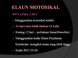 Elaun perjalanan kenderaan kelas 'c'. Tuntutan Elaun Perjalanan Pekeliling Perbendaharaan Malaysia Wp 1