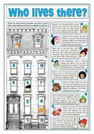 Who Lives There Worksheet Free Esl Printable Worksheets Made By Teachers English Reading Esl Reading Teaching English