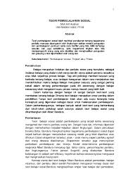 Teori pembelajaran behavioristik, kognitif, dan konstruksivisme teori behavioristik teori behaviorisme memandang individu hanya dari sisi fenomena jasmaniah, dan. Pdf Teori Pembelajaran Sosial Moh A R I F Andrian Academia Edu