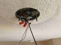 If installing a hanging fixture most hanging lights have a supporting chain or cable, through which (or next to) the wires should be threaded (or hung). Install Led Ceiling Light Help Hometalk